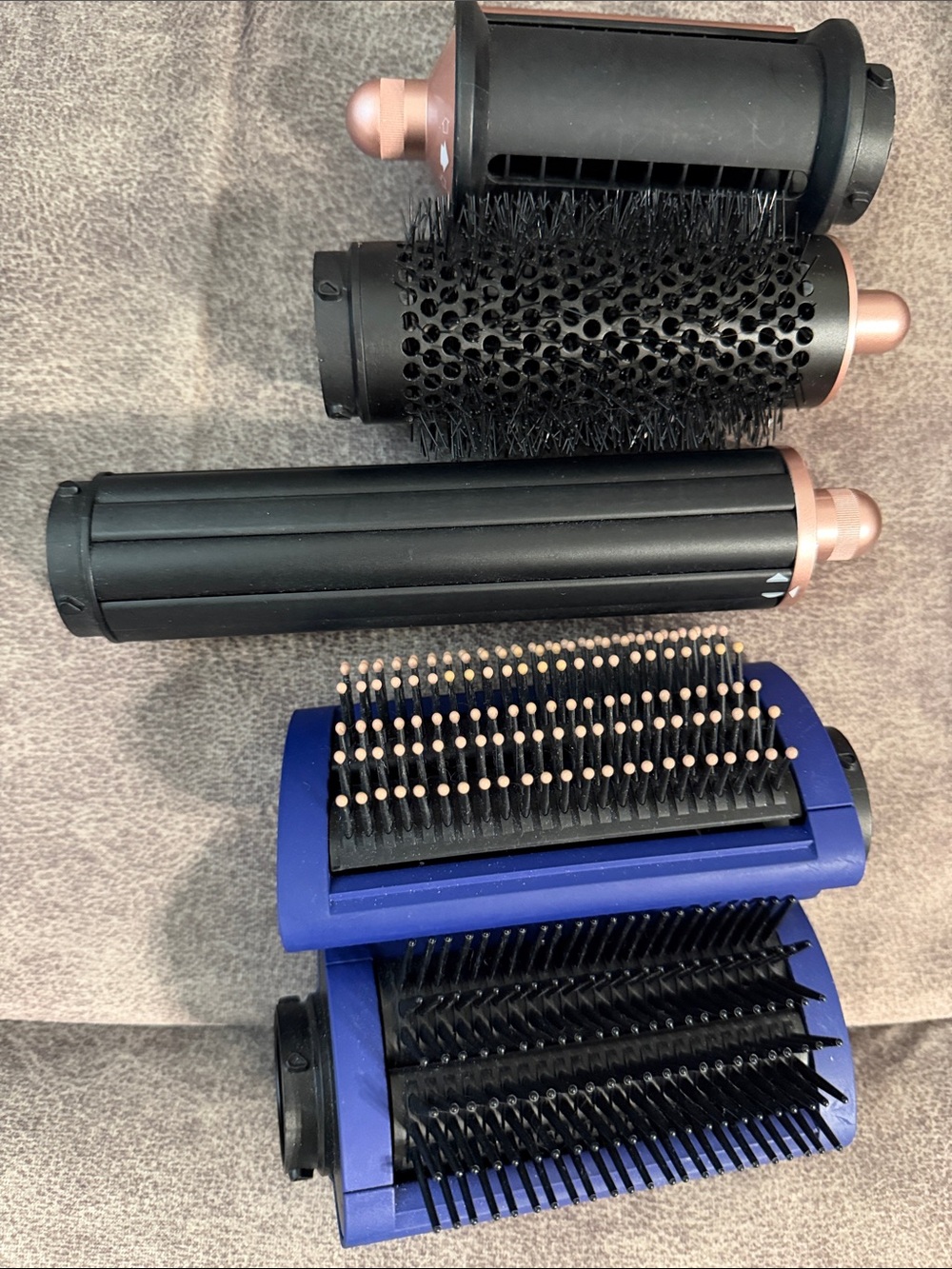 Dyson Airwrap Hair Tool Set - Black and Blue with Rose Gold Accents